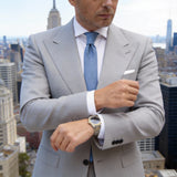 Light Blue Solid Necktie