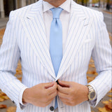 Sky Blue Solid Necktie