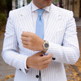 Sky Blue Solid Necktie