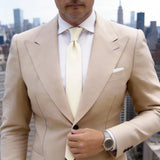 Ivory Solid Necktie