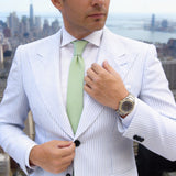 Green Solid Necktie