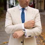 Dark Blue with Light Blue & Green Paisley Necktie