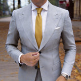 Gold Black Textured Necktie