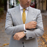 Gold Black Textured Necktie