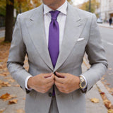 Purple with Purple Solid Necktie