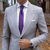Purple with Purple Solid Necktie