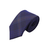 Navy Pink Check Tie