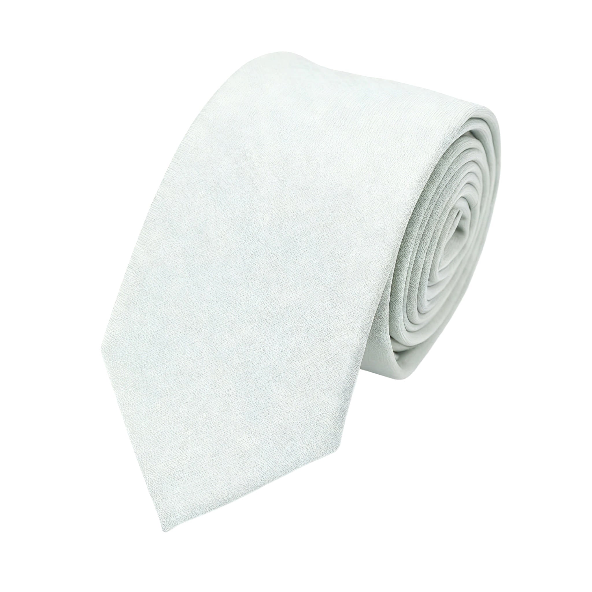 Pale Green White Textured Necktie