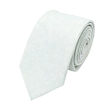 Pale Green White Textured Necktie