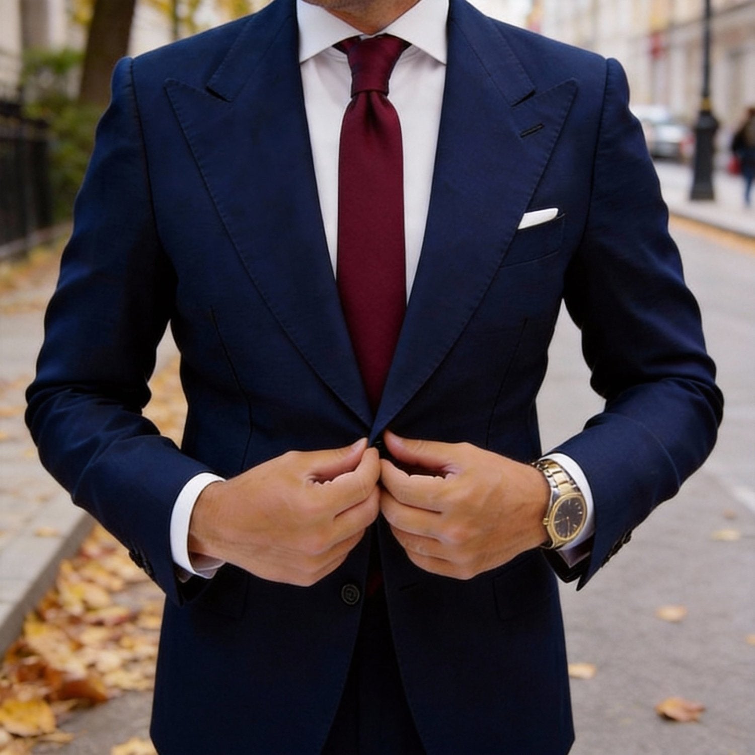 Red with Red Solid Necktie