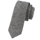 Light Gray Herringbone Necktie