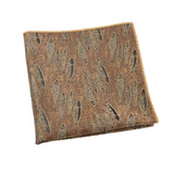 Brown Black Fish Pocket Square