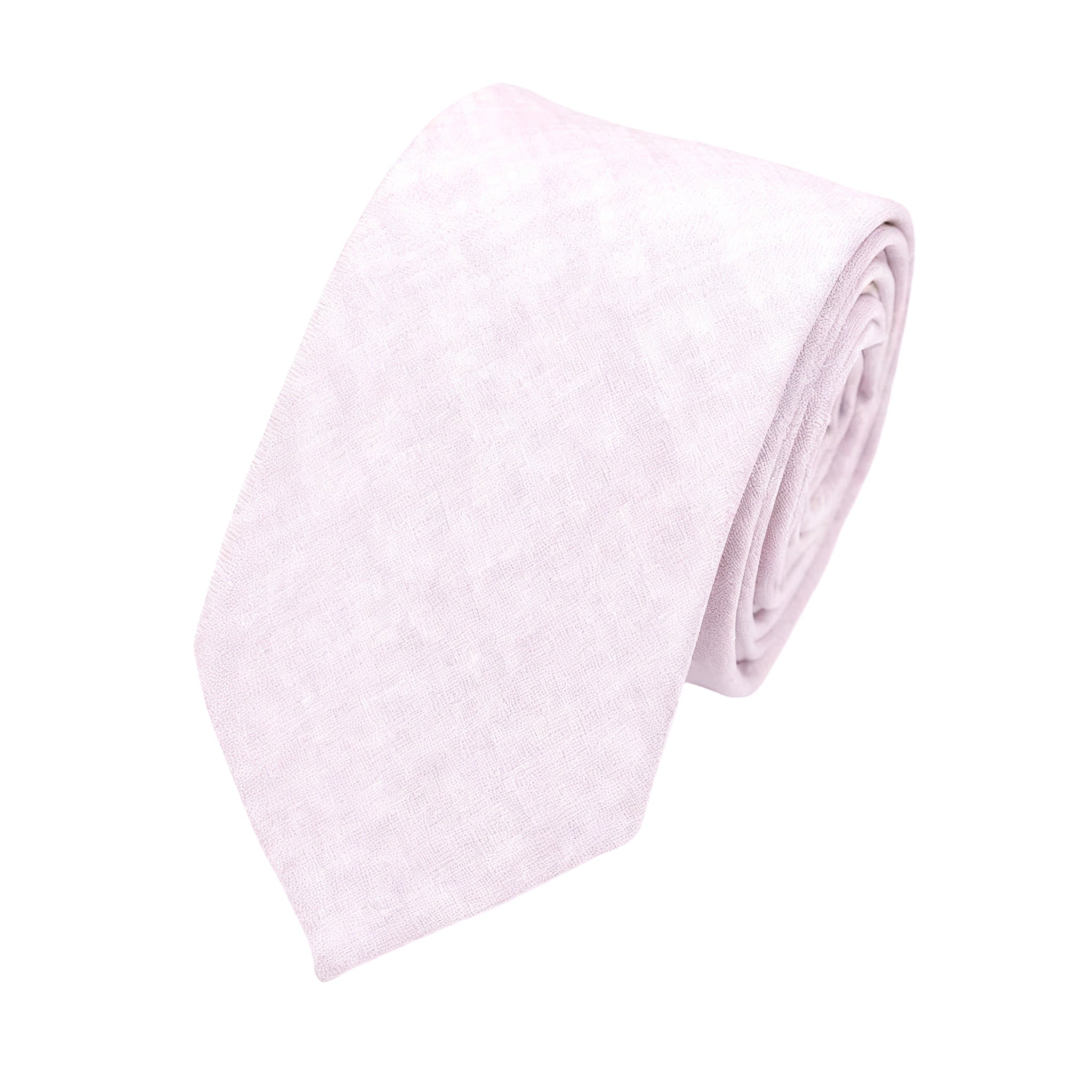 Light Pink White Textured Necktie