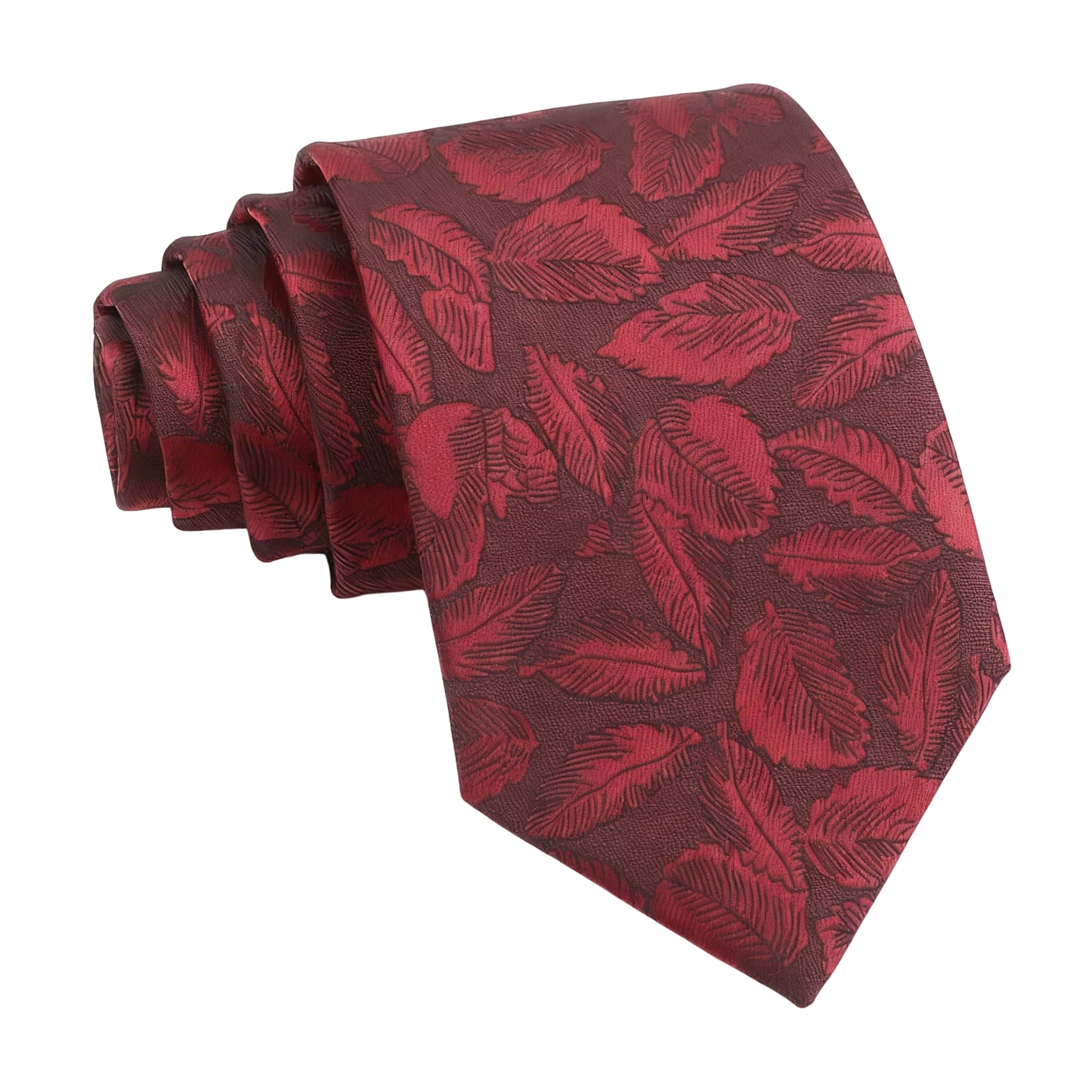Red Red Floral Necktie