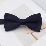 ZONFAZ Mens Solid Color Silk Bow Ties Colorful Casual Fashion Cute Soft Candy Color Bowties