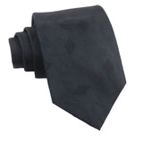 Black Black Geometric Necktie