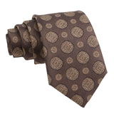 Brown Brown Floral Necktie