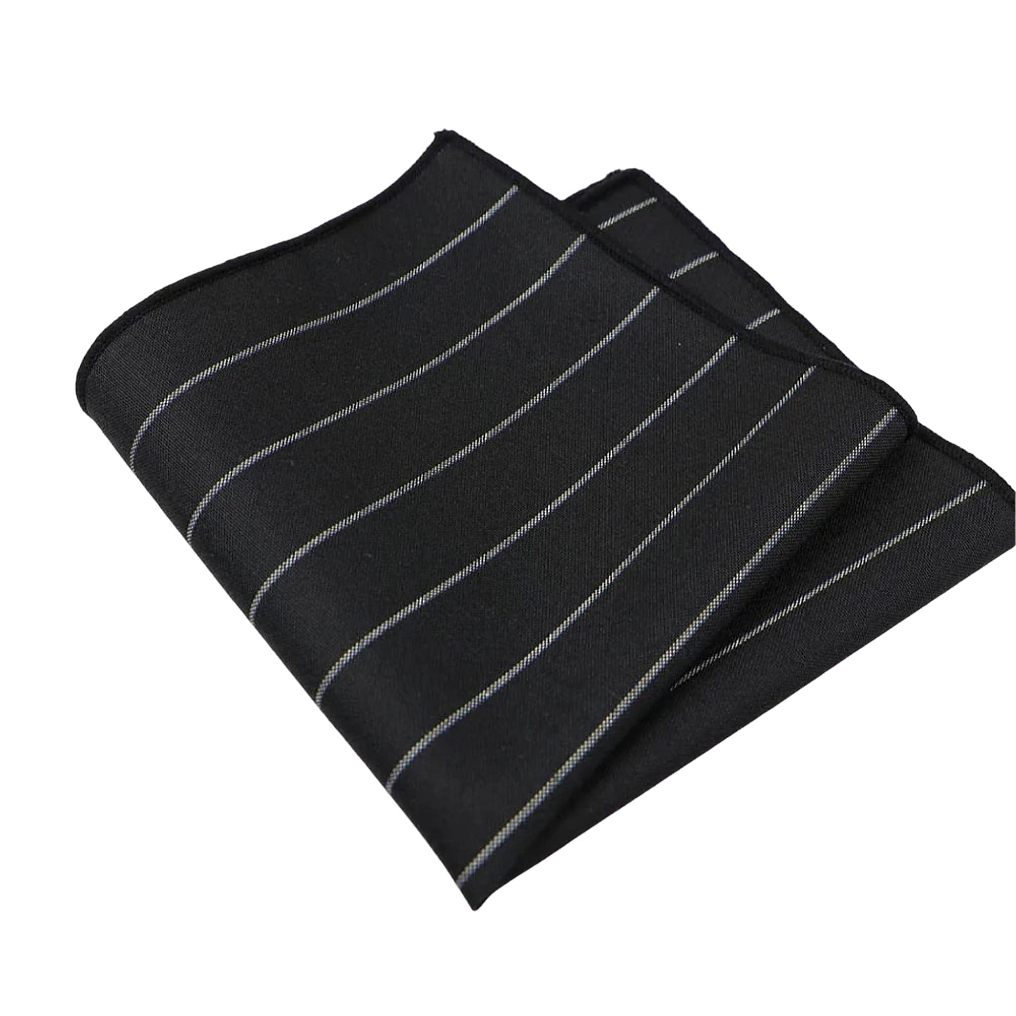 Black Stripe Pocket Square