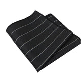 Black Stripe Pocket Square