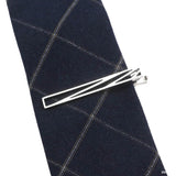 Silver Geometric Tie Bar