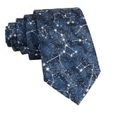Blue White Star Necktie