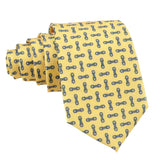 Yellow Blue Geometric Necktie