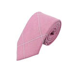 Pink Check Tie