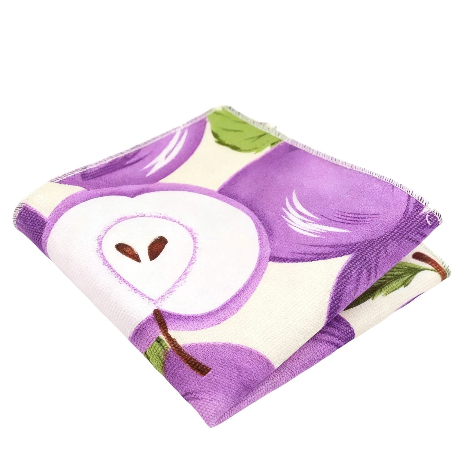 Beige With Purple Fruit Pocket Square