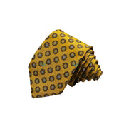 Gold Brown Floral Necktie