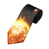 Black Yellow Planet Necktie