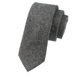 Dark Gray Herringbone Necktie