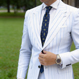 Navy Blue With White Polka Dots Necktie