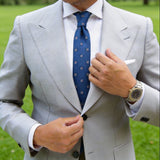 Blue with White Dot Necktie
