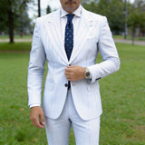 Dark Blue With White Polka Dot Necktie