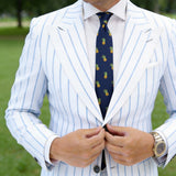 Blue With White Polka Dot Necktie