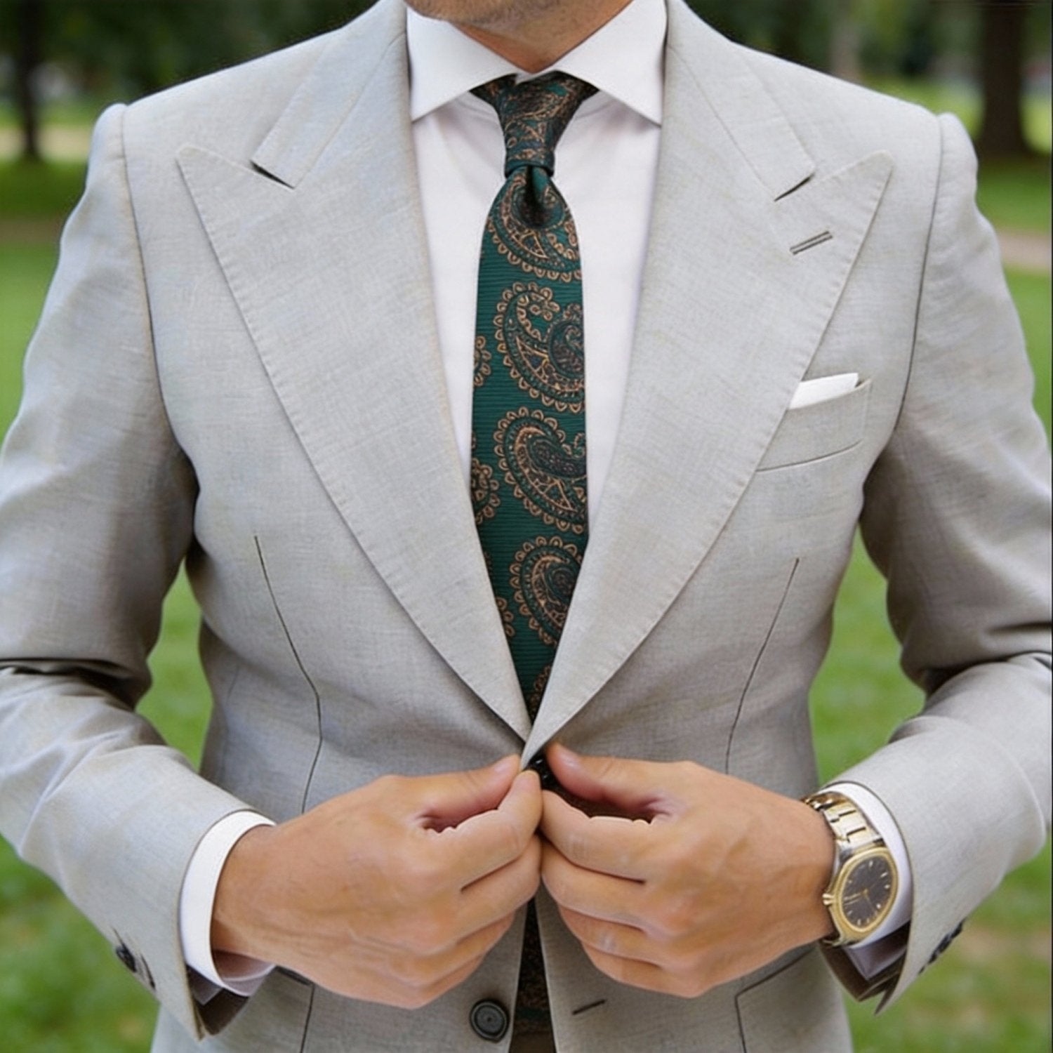Black With Solid Pattern Necktie