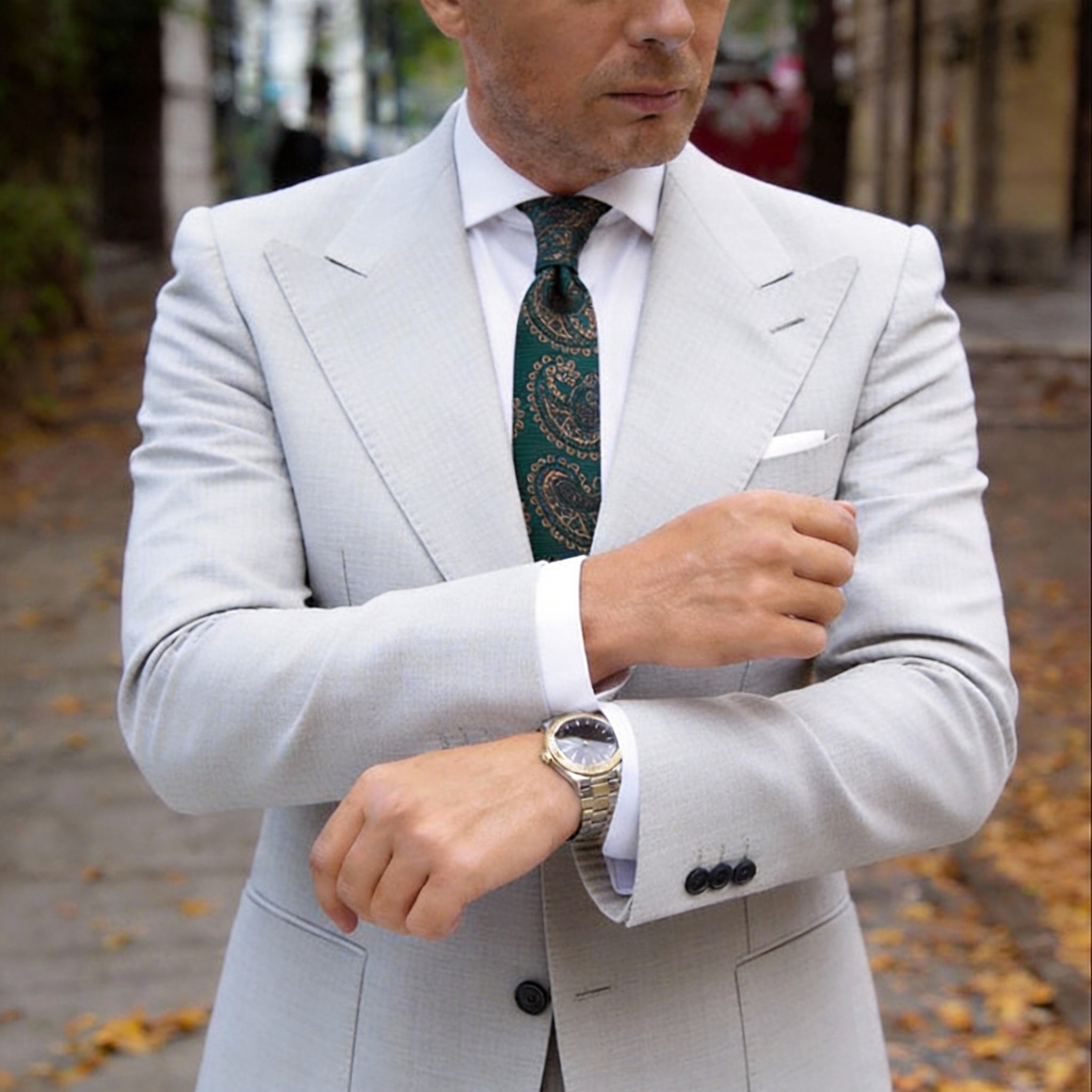 Black With Solid Pattern Necktie