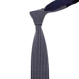 ZONFAZ Men's Knitted Ties 5cm Fashion Skinny Striped Knit Neckties