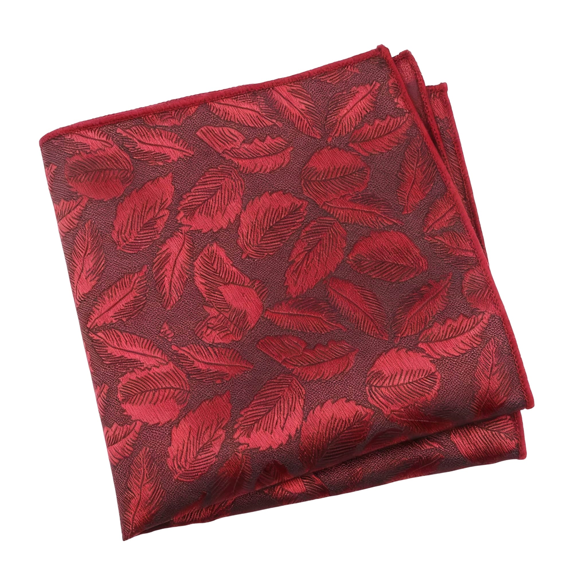 Red Red Leaf Pocket Square
