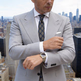 Dark Yellow with Black Checkered Necktie