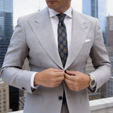 Dark Yellow with Black Checkered Necktie