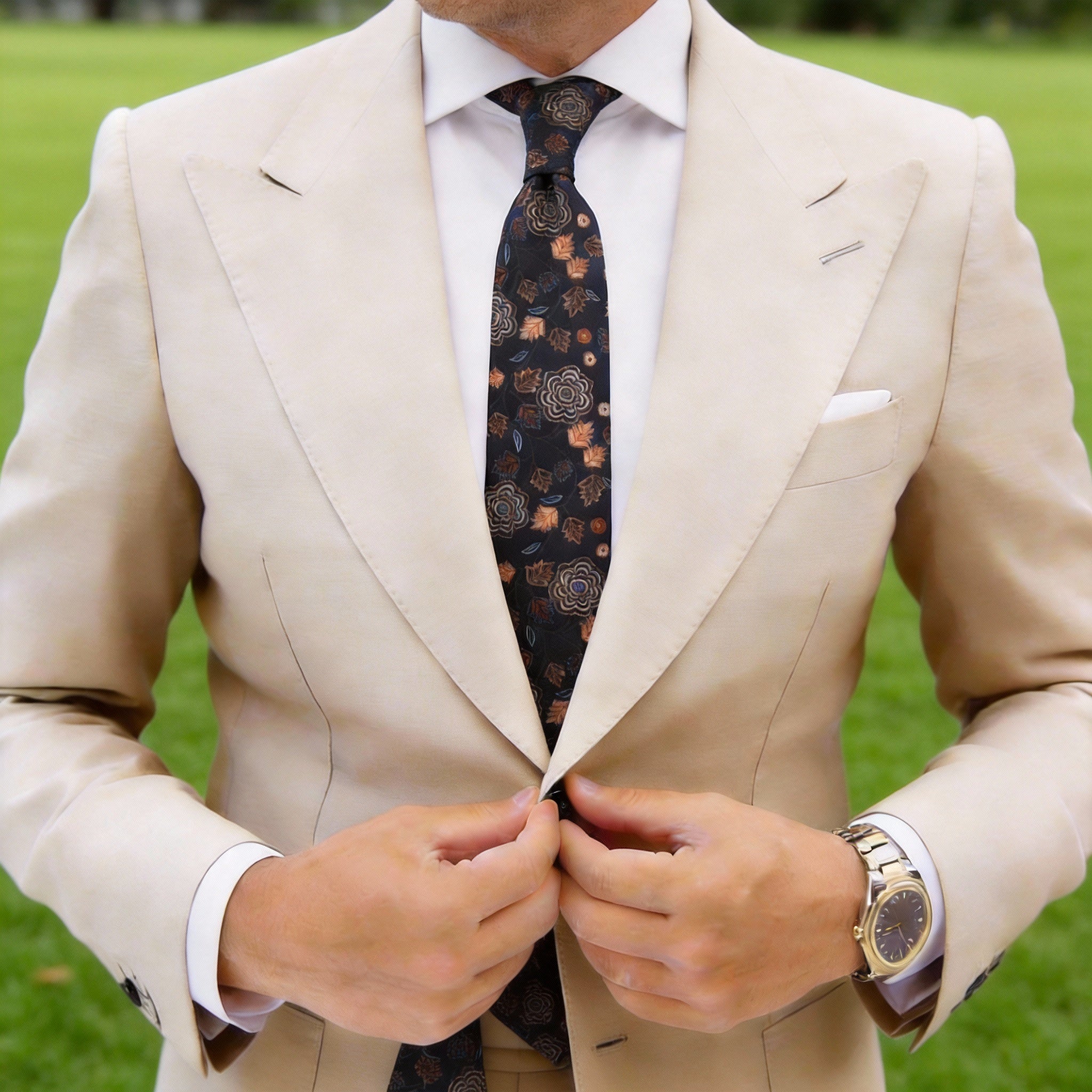 Black With White Dots Necktie
