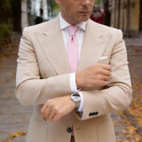 Light Pink with Pink Floral Scroll Necktie