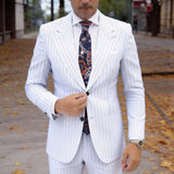 Navy Blue Orange Paisley Necktie