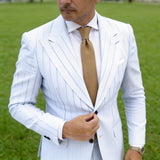 Khaki  Solid Necktie