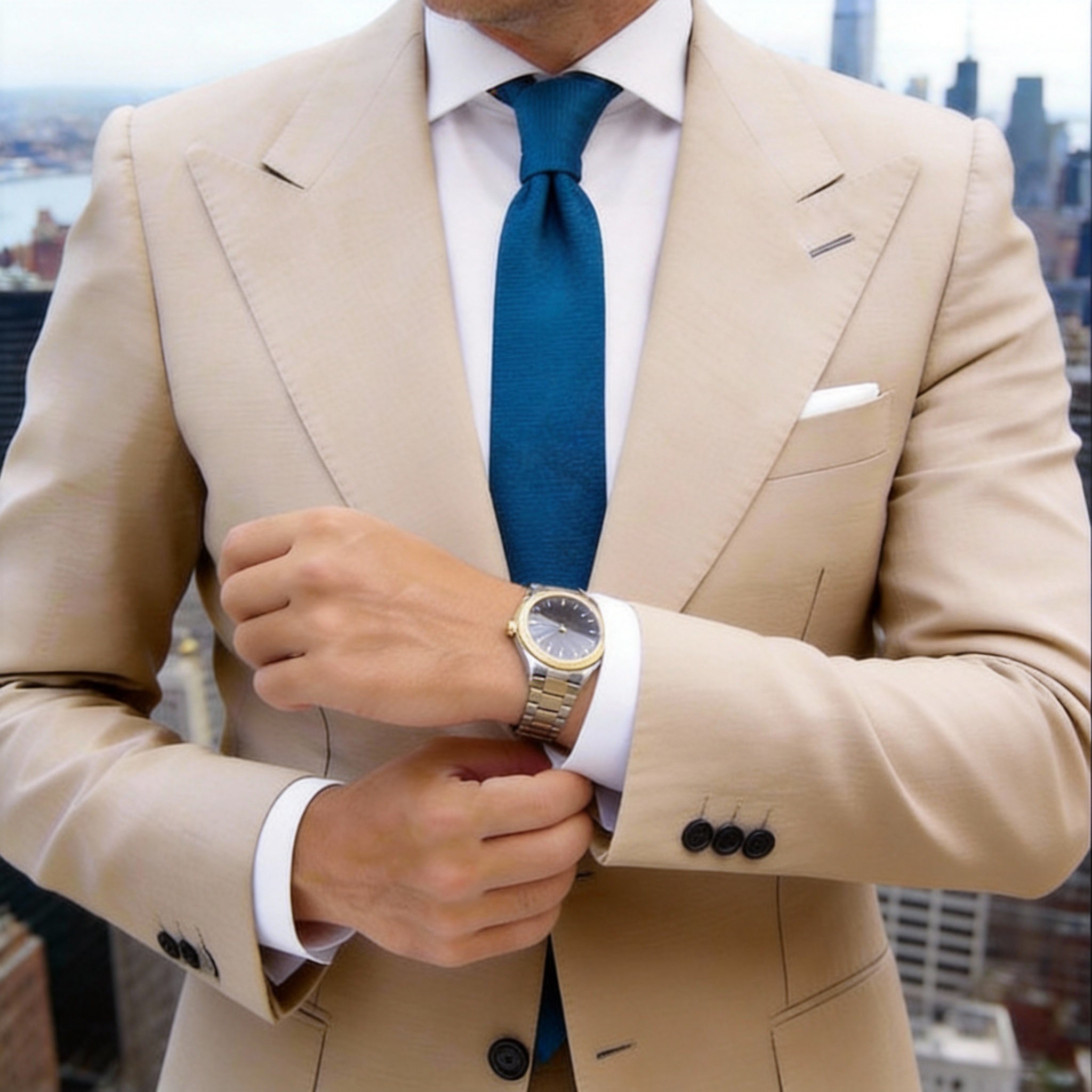 Teal Teal Solid Necktie