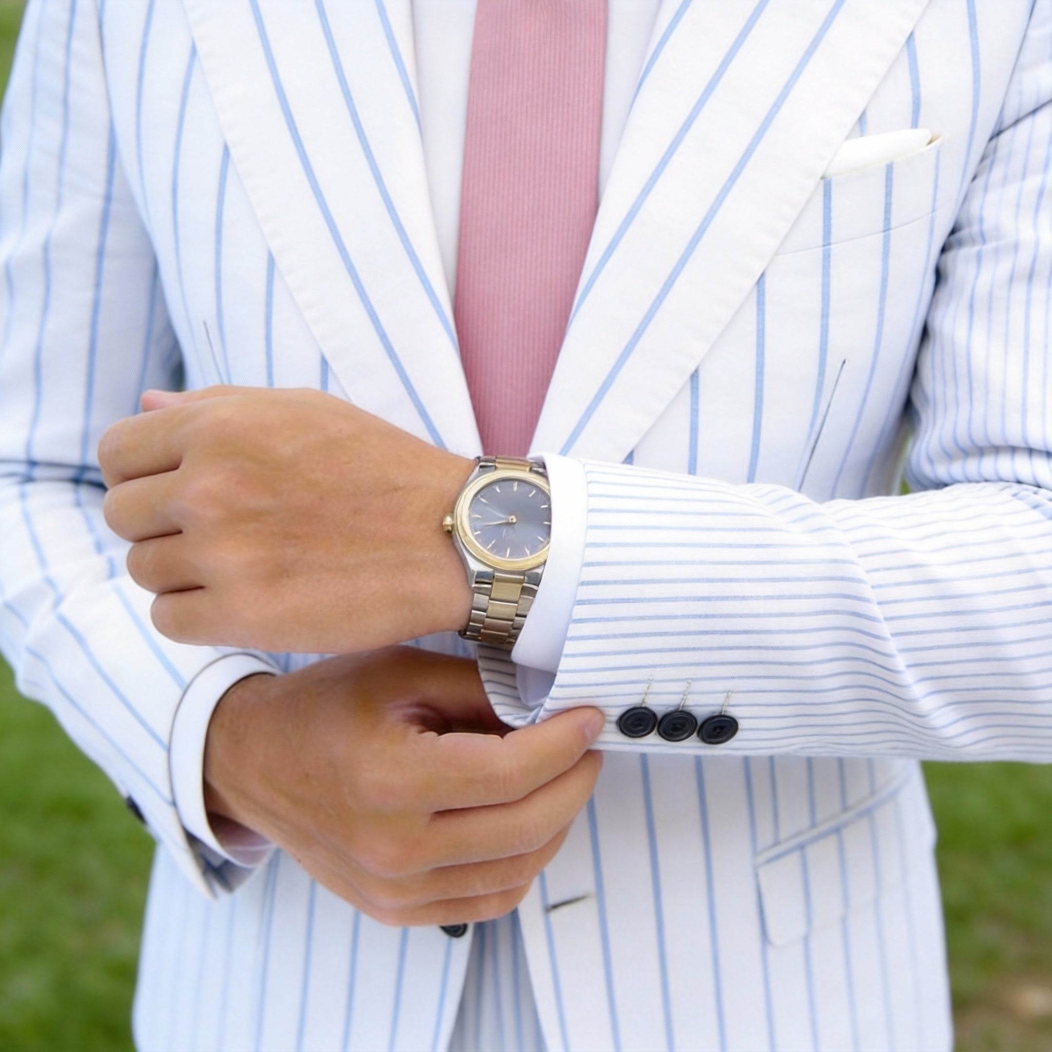 Pink Pink Solid Necktie