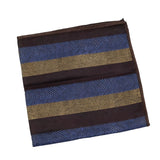 Black Gold Striped Pocket Square
