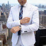 Blue With Burgundy Plaid Necktie