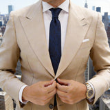 Blue With Black Floral Necktie